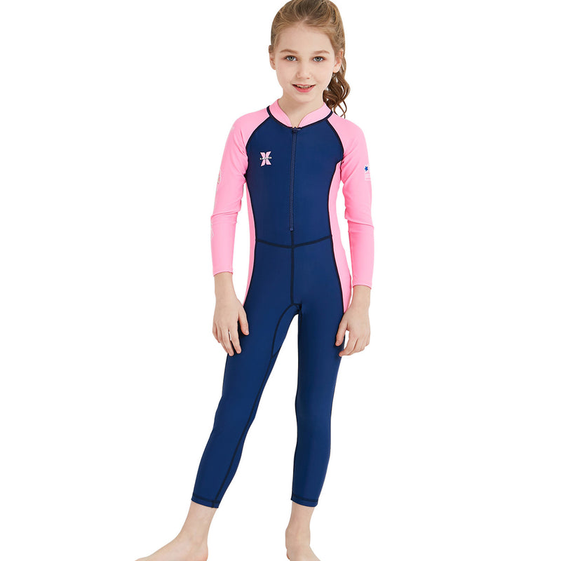 UPF50+ UV-Proof Children Full Body Wetsuits Kids Swimwears Diving Suits For Boys Girls Surfing Water Sports