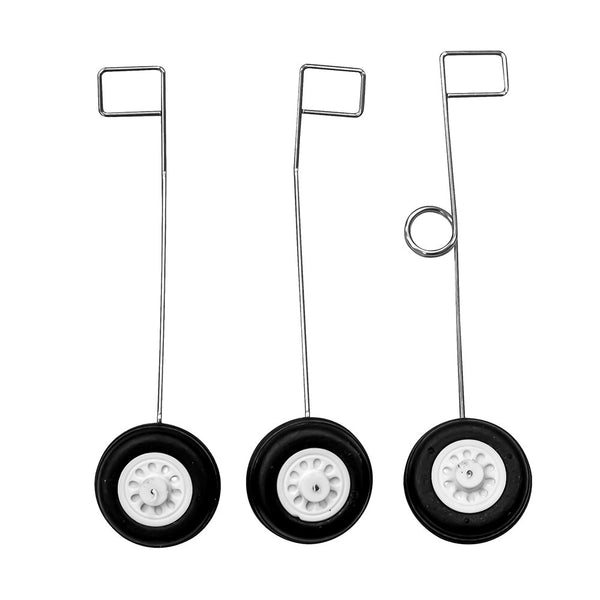 QF009 SU-35 Fighter Brushless Version RC Airplane Spare Parts Accessories Rubber Simulation Wheels Landing Gear/ Push Rod Set