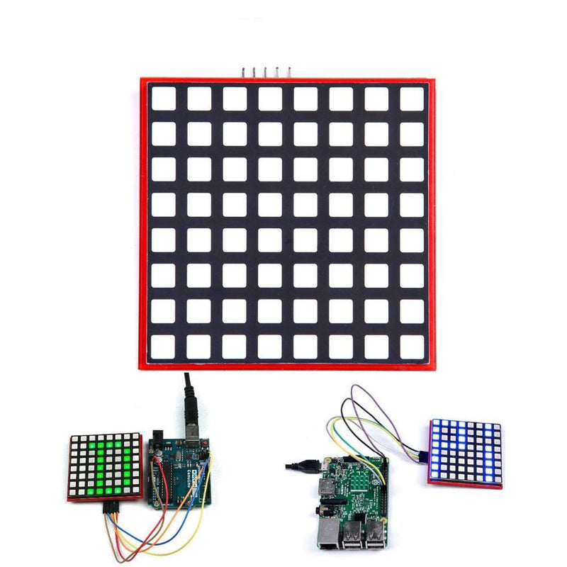 LED Full Color 8x8 RGB Dot Matrix Screen Module For Raspberry Pi 3/ 2/ B+