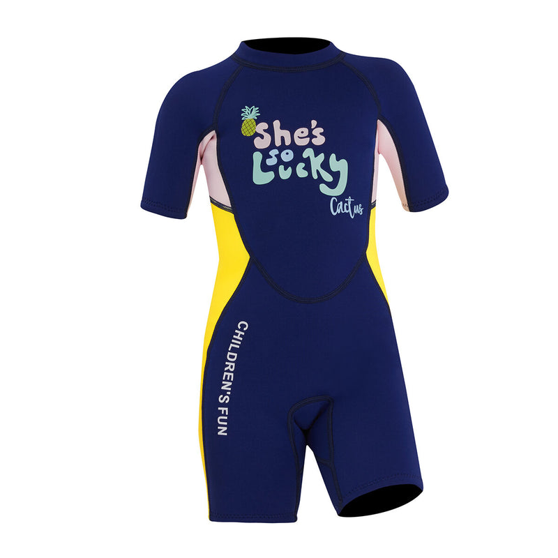 2.5mm Neoprene Short Sleeve Kids Wetsuit UPF50+ Swimming Diving Toddler Child Youth Wet Suits for 2-12 Years Old