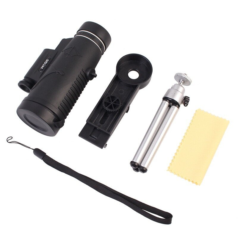 MOGE 50x60 Monocular Telescope With Lamp Lighting Long-range High-power Telescope For Outdoor Hunting CampingTravel