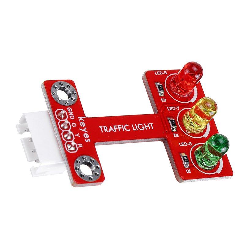 Keyes Brick LED Emitting Traffic Light Module(pad hole) Anti-reverse Plug White Terminal