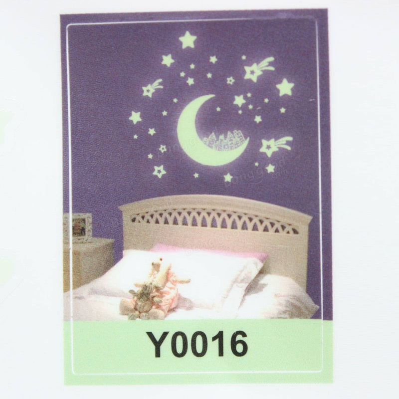 Glow in Dark Moon Star Luminous Stickers Removable Wall Sticker Vinyl Decal Mural Kids Room Decor