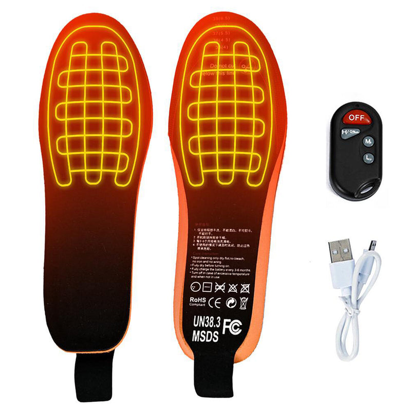 Intelligent Remote Heating Insole USB Charging 3 Model Adjustable Electric Heating Insole Cutable Foot Warmer