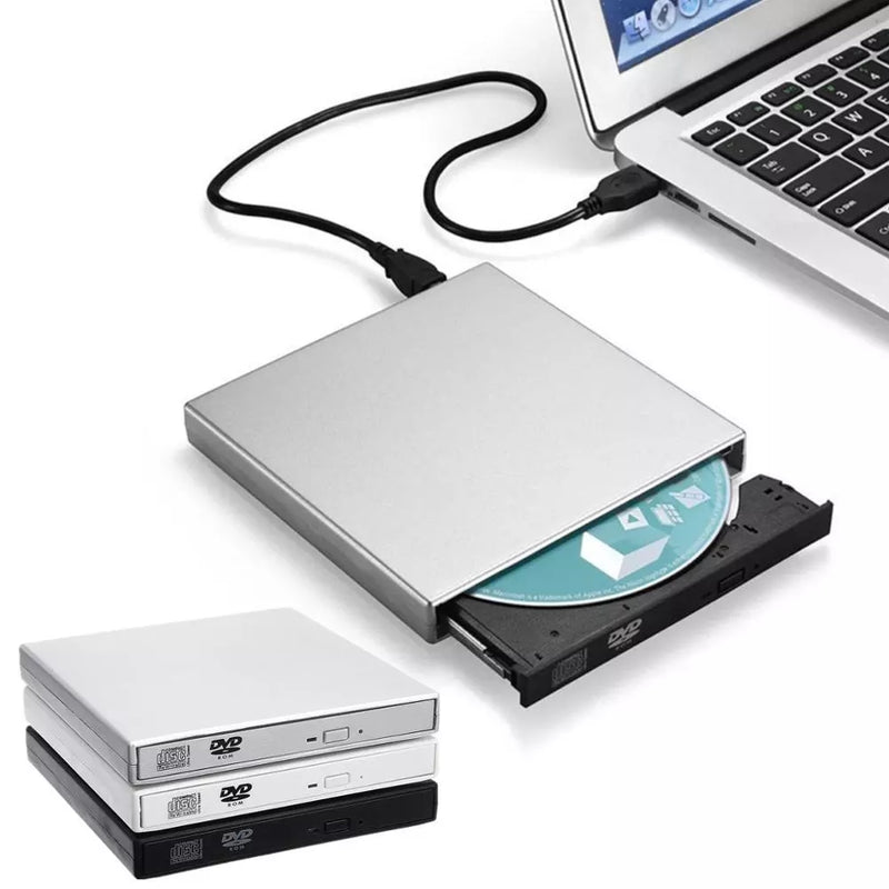 USB2.0 External Optical Drive CD Burner DVD-RW CD/DVD-ROM Player Rewriter Data Transfer for PC Laptop Computer Components