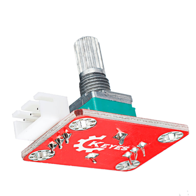 keyes brick Adjustable Potentiometer Module (Pad hole) with Anti-reverse Plug White Terminal Analog Signal