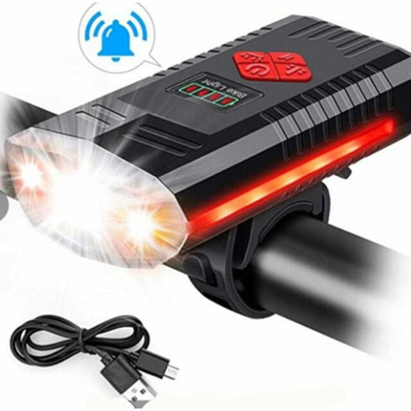 Bicycle Mountain Bike With Horn LED Tail Lamp Hazard Lights Bike Light Bike Headlights