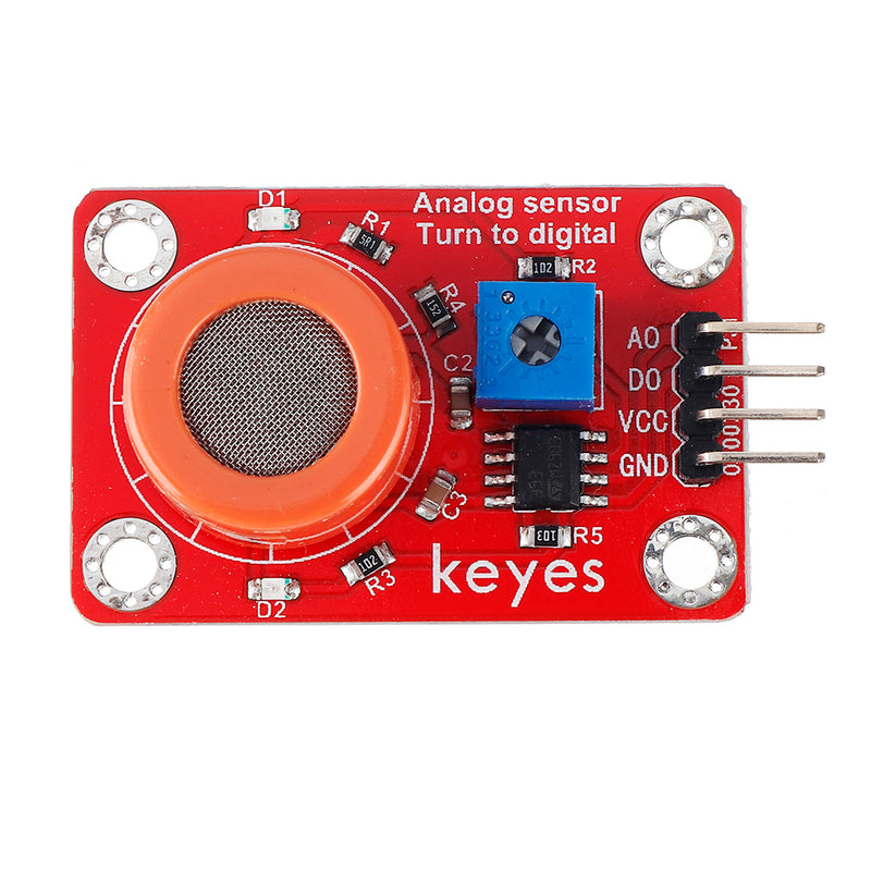 Keyes Brick MQ-3 Alcohol Sensor Module with Pin Header Digital Signal and Analog Signal