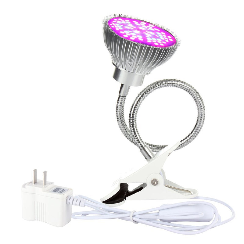 50W LED Grow Light Full Spectrum 360 Degree Flexible Gooseneck Growing Lamp Office Clip Desk Light