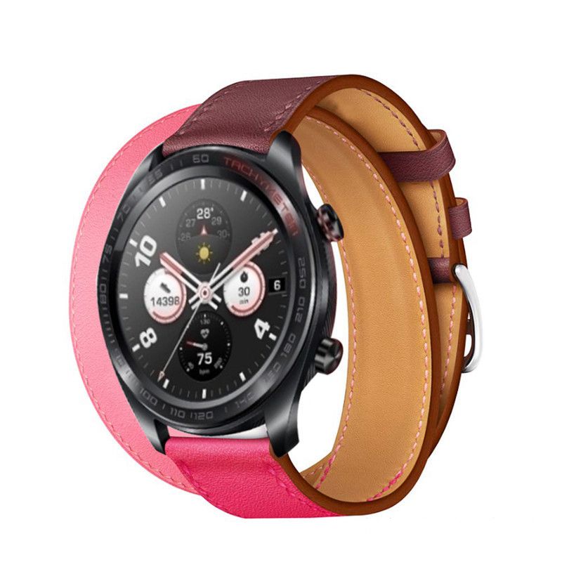 Bakeey 22mm Dual Color Genuine Leather Strap Replacement Watch Band for Huawei Honor magic