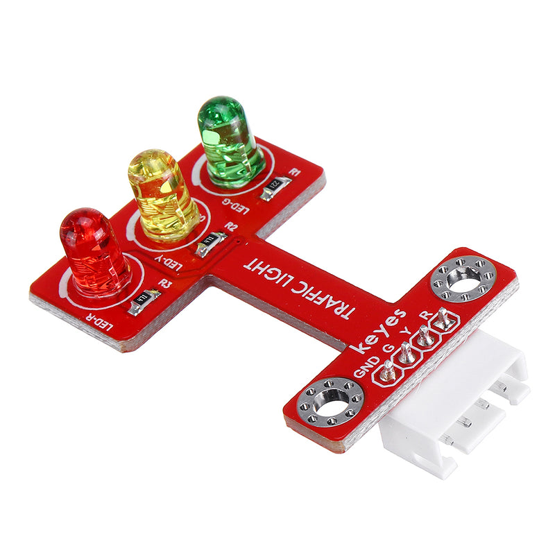 Keyes Brick LED Emitting Traffic Light Module(pad hole) Anti-reverse Plug White Terminal