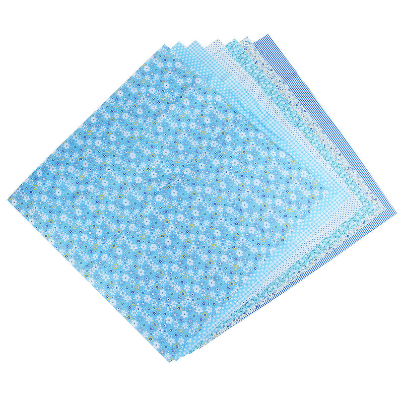 7 Pcs/Set DIY Assorted Pre-Cut Square Bundle Charm Cotton Floral Quilt Fabric Patchwork for Beginner Practicing Sewing Stuff