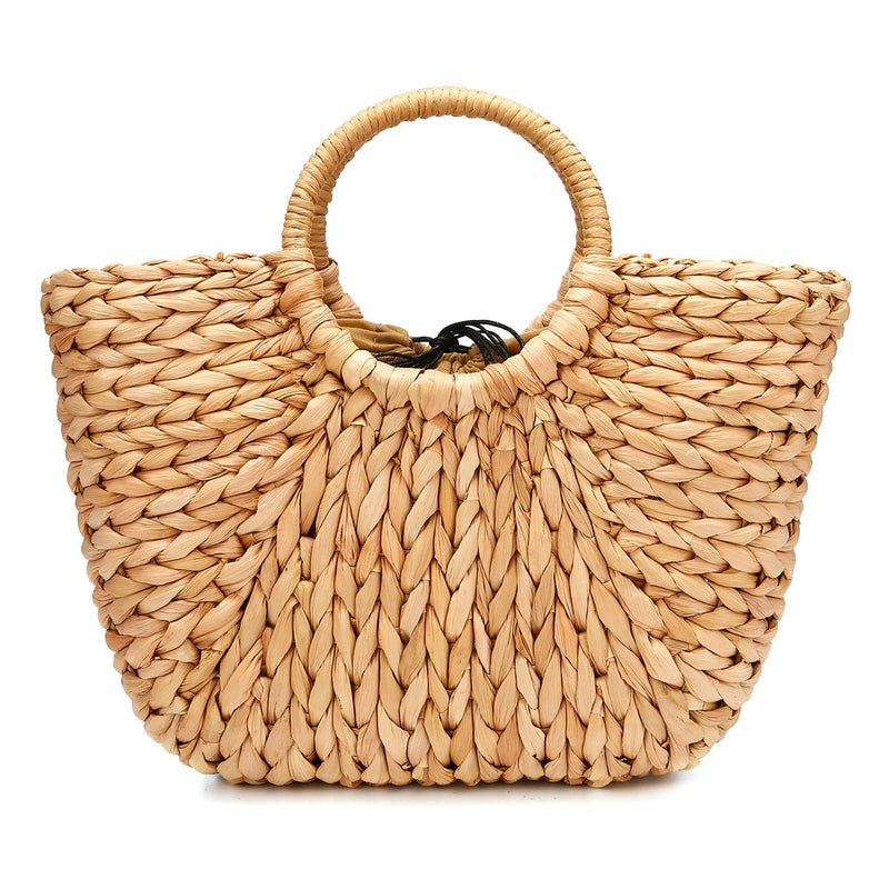JOSEKO Straw Bag Women Summer Rattan Bag Handmade Woven Circle Bohemia Beach Handbag