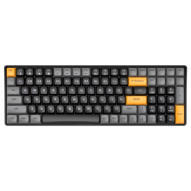 Aigo A100 Gaming Mechanical Keyboard 2.4G Wireless USB Type-c Wired Blue Switch 100 Key Hot Swap Gamer Keyboard