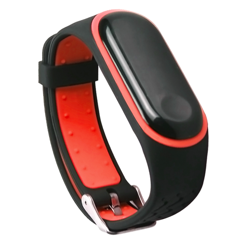 Bakeey Replacement Anti-lost Design Colorful Silicone Watch Band for Xiaomi Mi Band 4&3 Smart Watch Non-original