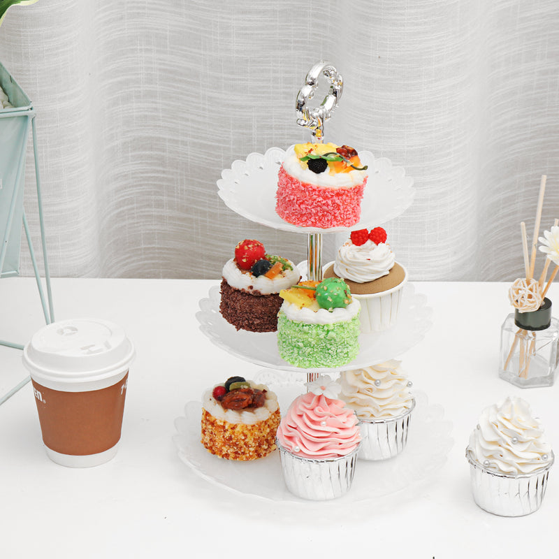 3 Tier Cupcake Stand Afternoon Tea Dessert Plate Party Wedding Food Display Rack