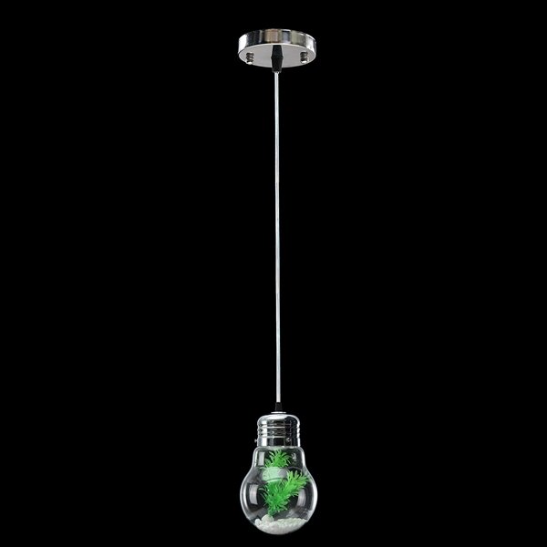 Modern Jar Cup Bulb Sphere Style Glass Plant Ceiling Pendant Light Hanging Lamp For Indoor Decor