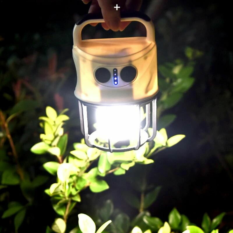 Waterproof Camping Lights LED Lamp Portable Lantern Flashlight With 6 Light Modes For Outdoor Camping High Capacity