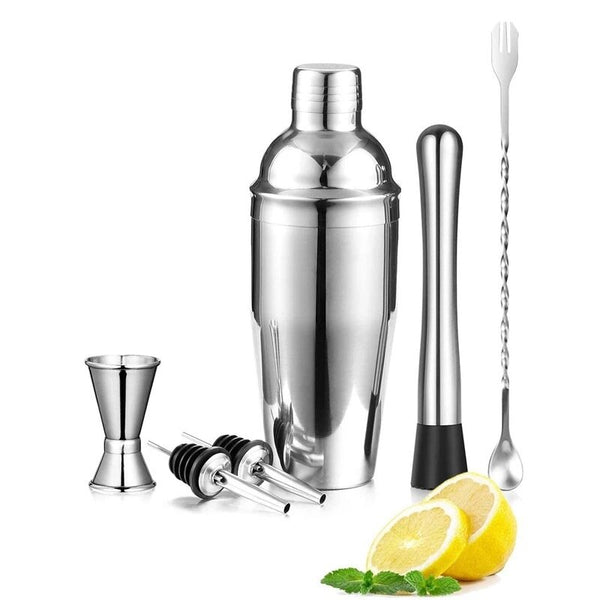 Professional Bar Cocktail Shaker Set Stainless Steel 750ml 550ml Mixer Accessories Bartender Kit