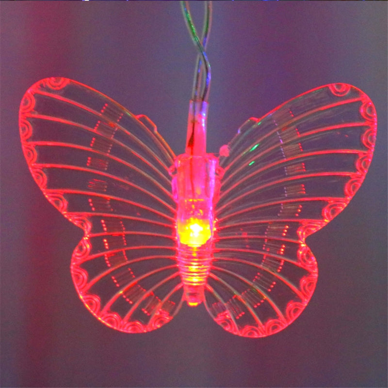 96 LED Butterfly Curtain Lights 8 Modes Fairy Lights String with Remote IP44 Waterproof USB Plug in Twinkle Light for Wedding Party Bedroom Indoor Outdoor Christmas Garden Decorations