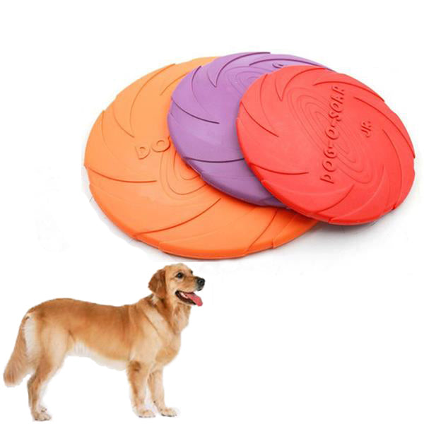 Yani-HP-PT5 Dog Pet Toys Natural Rubber Flying Catch Toy Pets Toy Soft Training Plate Floating Disc