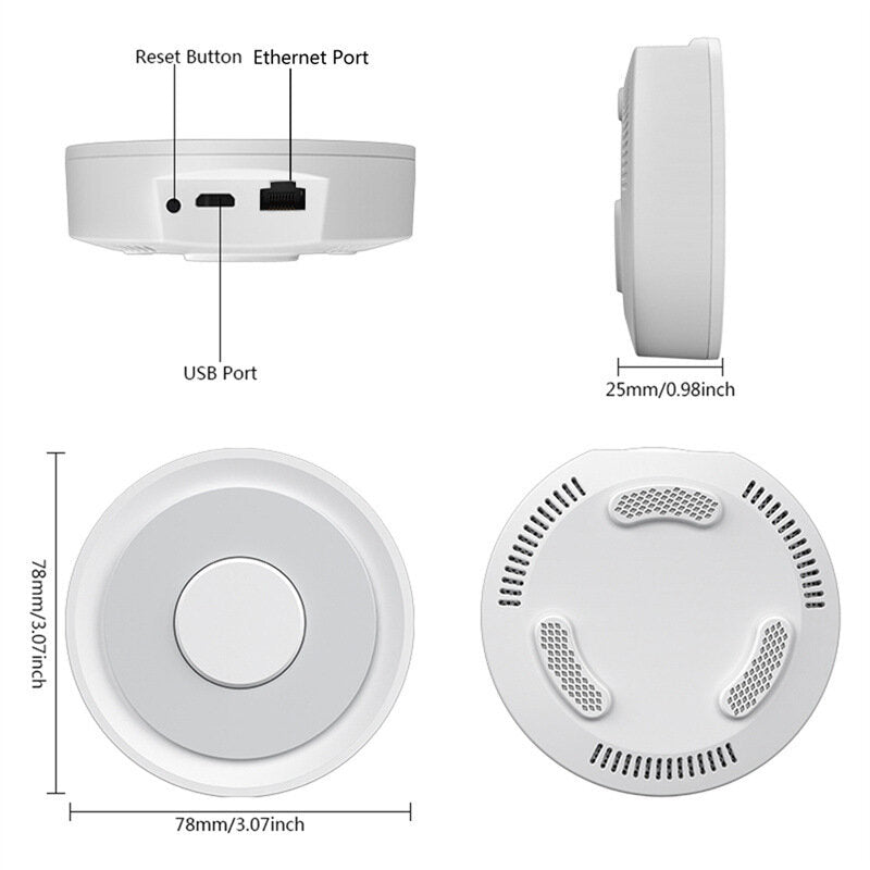Tuya Homekit Zigbe Wired Gateway Hub APP Remote Control Intelligent Smart Home Bridge Support Voice Control with Alexa Google Home