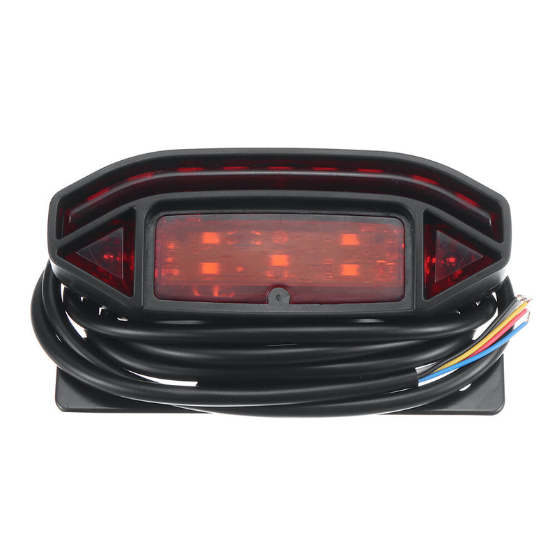 12-80V Wide Voltage Tail Light D-06J Driving Electric Vehicle Accessories Night Running Light LED Night Riding Warning Tail Light For Electric Bicycle Electric Scooter