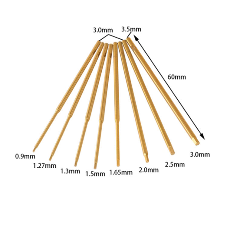 1PC RJXHOBBY RJX2973 Titanium mini 0.9/1.27/1.3/1.5/2.0/2.5/3.0mm Hex Screwdriver Bit Repairing Tool For RC models