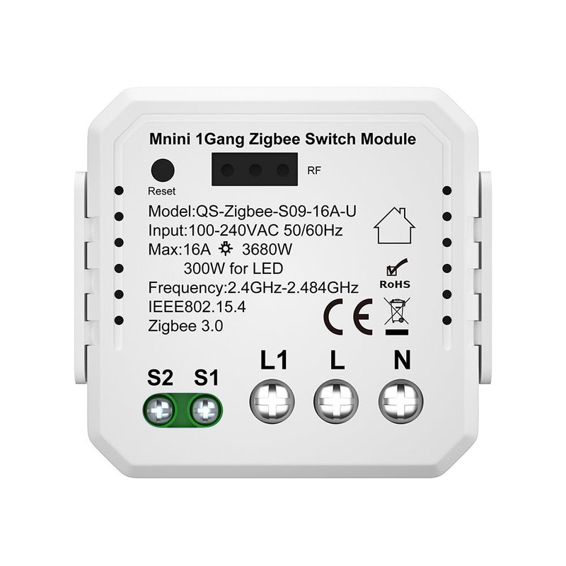 Tuya ZIGBE Smart Switch Module On/Off Relay App Remote Control 1 Gang 2-Way RF Tuya Smart Home Wireless Control Support Alexa Google Home