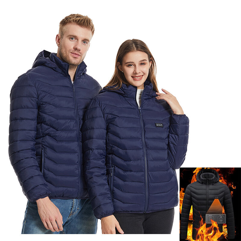 TENGOO HJ-21B Heated Jacket 21 Areas 4 Control Zones USB Charging Winter Warm Outdoor Electric Heating Jackets