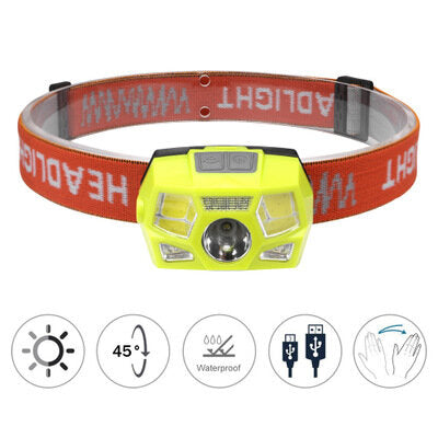 XPE+COB+LED 800LM Induction Sensor Headlamp 5 Modes IP65 Waterproof Flashlight Cycling Climbing Emergency Lantern