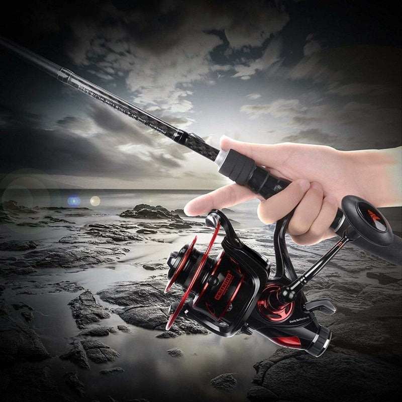 KastKing 3000/4000/5000/6000 Spinning Fishing Reel 10+1 Bearings 8/12kg Front and Rear Drag System 5.1:1 Gear Ratio Fishing Coil