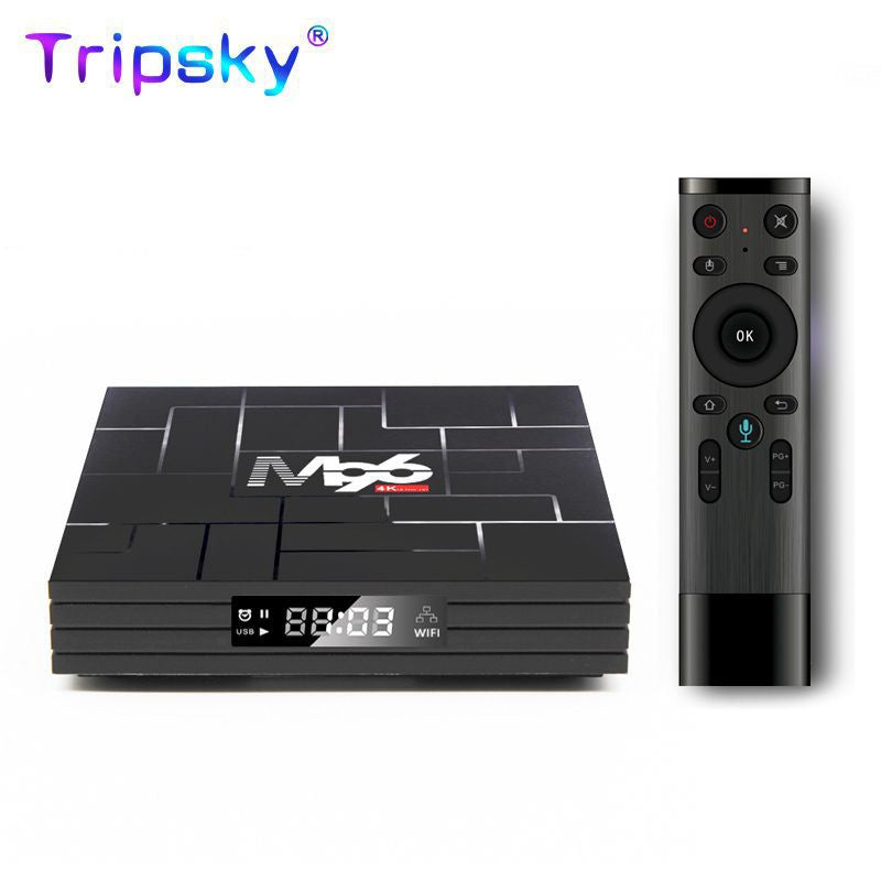 TRIPSKY M96 RK3318 4GB RAM 64GB ROM 5G Wifi Android 10.0 TV Box 4K HD TV Box OTT Network Player Support H.265 VP9 Video Decoder