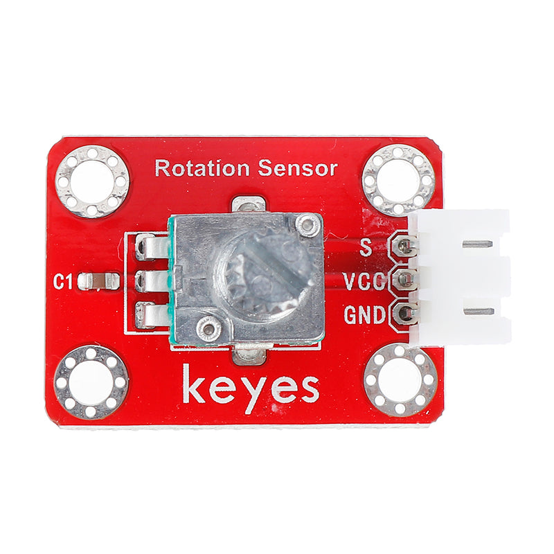 keyes brick Adjustable Potentiometer Module (Pad hole) with Anti-reverse Plug White Terminal Analog Signal