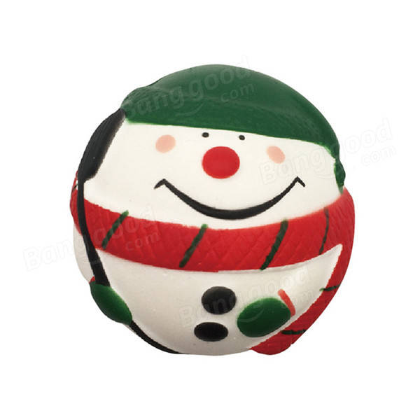 SquishyFun Squishy Snowman Christmas Santa Claus 7cm Slow Rising With Packaging Collection Gift