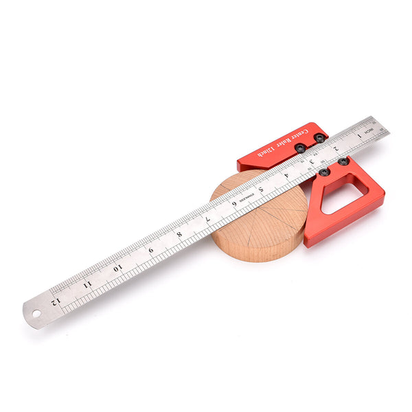 Center Finder Precision Center Marker 45 Degree Measuring Ruler Precision V-shaped Ruler Anodized Surface Durable Precision Tool Measurement Essential