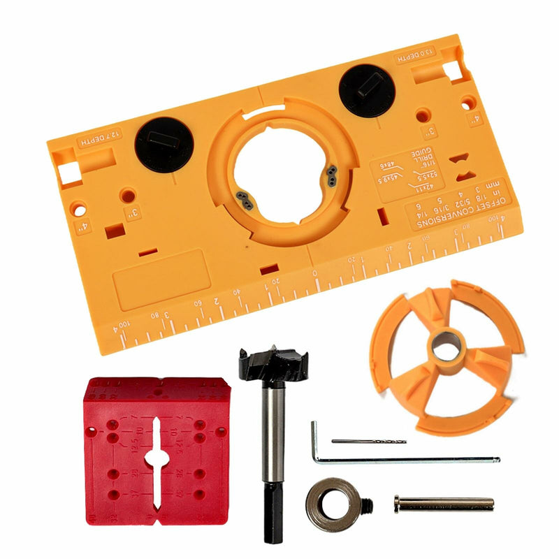 35mm Concealed Hinge Jig Boring Hole Drill Guide Forstner Bit Wood Cutter Carpenter Woodworking DIY Tool