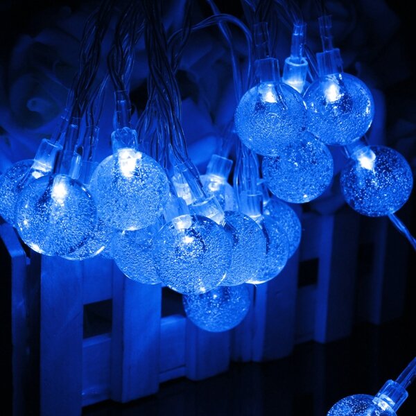 Solar 30 LED Outdoor Waterproof Party String Fairy Light Festival Ambience Lights