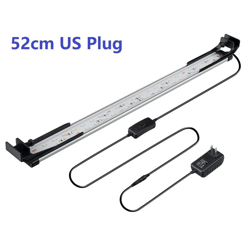 52CM 48LED Aquarium Fish Tank Light High-bright Double Drainage Water Grass Lamp