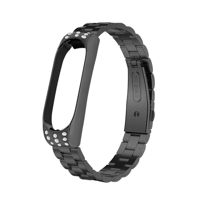 Bakeey Full Steel Watch Band Watch Strap Replacement for Xiaomi Miband 3 Miband 4 Non-original