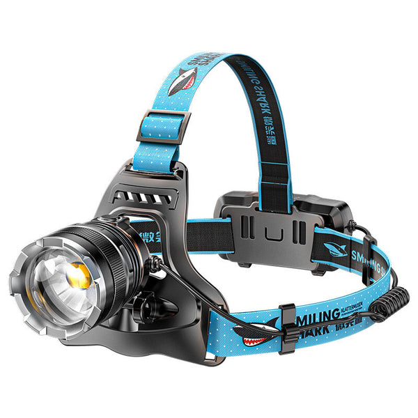 Smiling Shark Ultra Bright Motion Sensor USB Rechargeable LED Headlamp High Lumens for Outdoor Activities Emergencies Head lamp Headlight