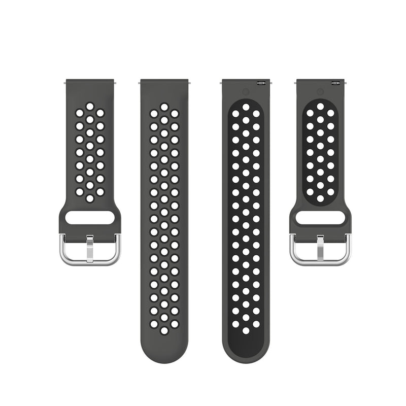 Bakeey 20MM Silicone Dual Color Stomata Sports Smart Watch Band Replacement Strap For Garmin Vivoactive 3