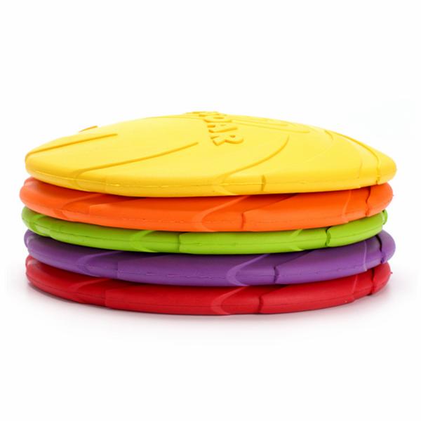 Yani-HP-PT5 Dog Pet Toys Natural Rubber Flying Catch Toy Pets Toy Soft Training Plate Floating Disc