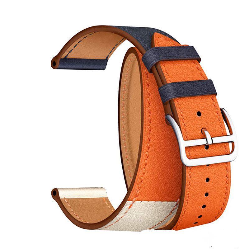 Bakeey 22mm Dual Color Genuine Leather Strap Replacement Watch Band for Huawei Honor magic