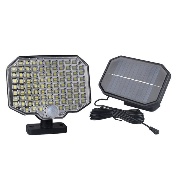 184LED Solar Split Wall Light Outdoor Body Sensing Light Home Garden Light Garage Light Street Light