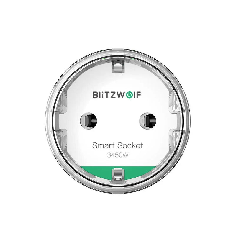 [4PCS] BlitzWolf BW-SHP6 Pro 15A 3450W WiFi Smart Plug Wireless Power Socket Outlet Energy Monitoring No Hub Required App Remote Control Voice Control Works With Amazon Alexa and Google Assistant