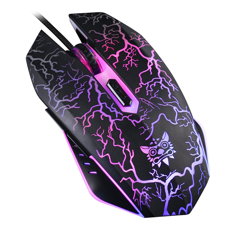 ONIKUMA CW920 Gaming Mouse 4-Gear 1200-3600DPI Macro Programming Colorful RGB Backlit USB Wired Mouse for PC Laptop Gamer