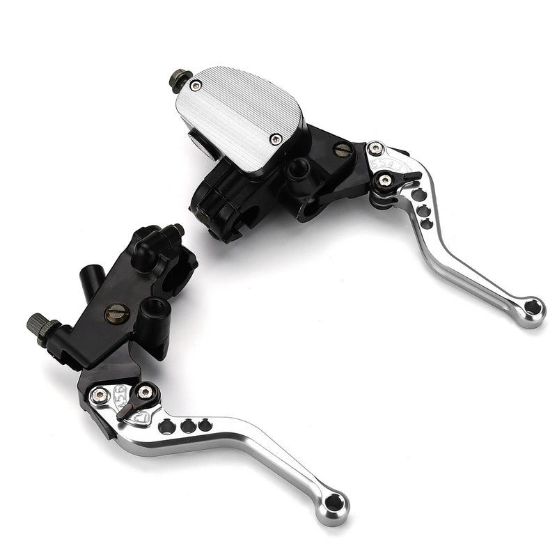 14mm Motorcycle Brake Handles Handlebars Hydraulic Clutch Master Cylinder Levers