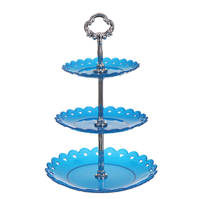 3 Tier Cupcake Stand Afternoon Tea Dessert Plate Party Wedding Food Display Rack