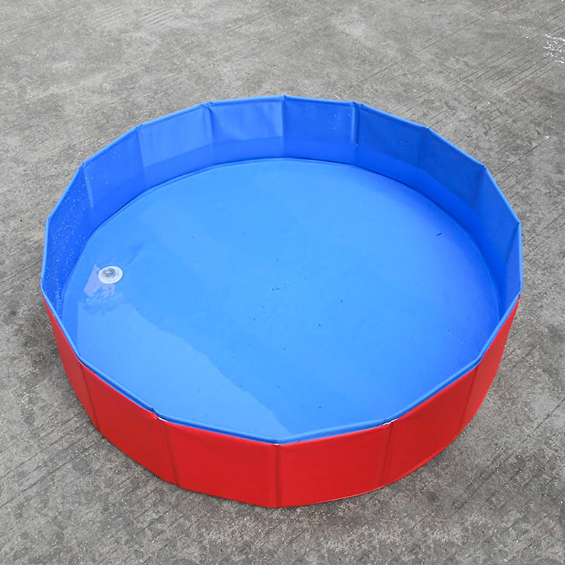 Foldable Dog Pool Pet Bath Inflatable Swimming Tub Collapsible Bathing Pool for Dogs Cats Kids Portable Durable PVC Composite Cloth